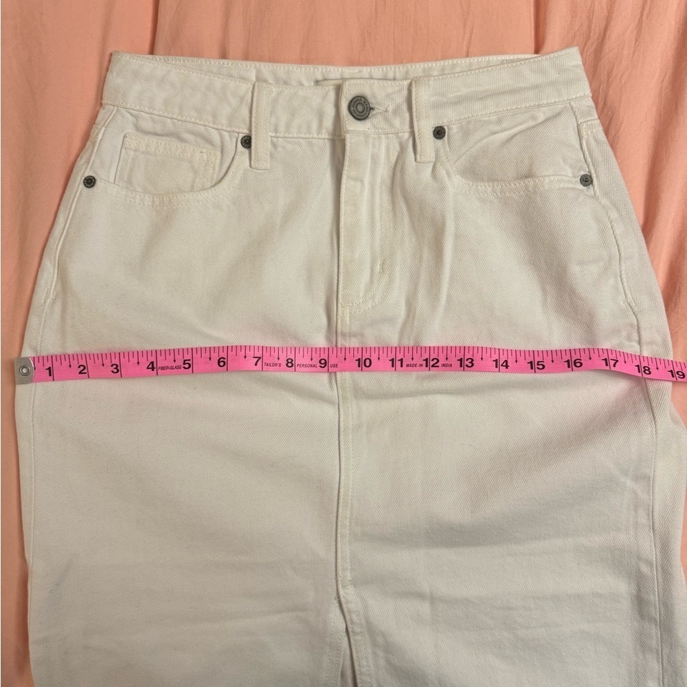 HIDDEN Peyton WHITE FRONT SLIT MIDI SKIRT - Women’s Large - Picture 13 of 14